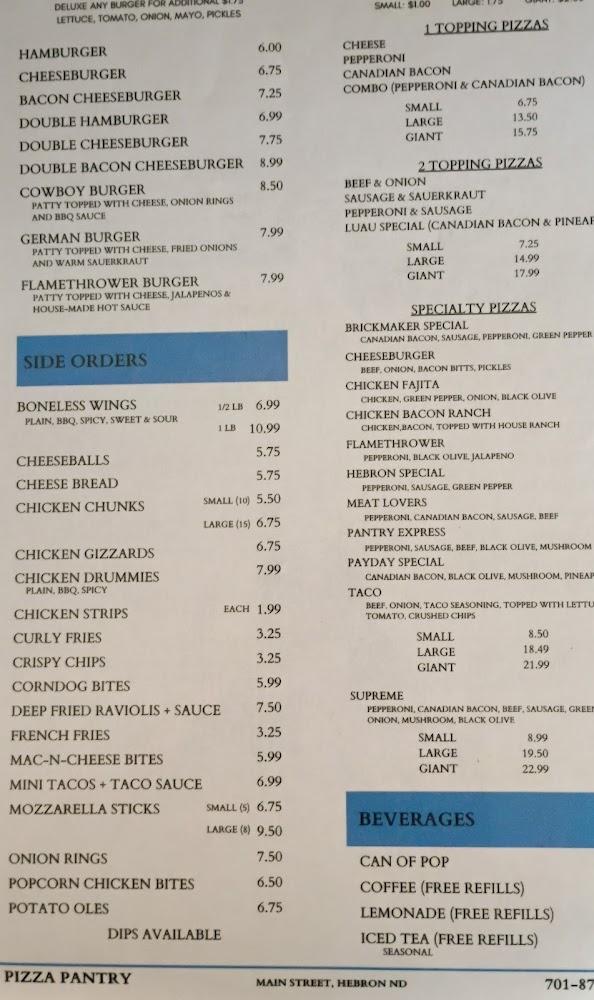 Pizza Pantry Menu image 2